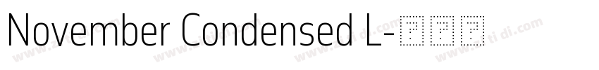 November Condensed L字体转换